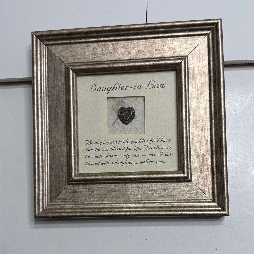 Frangels Silver Frame with Heartfelt Quote